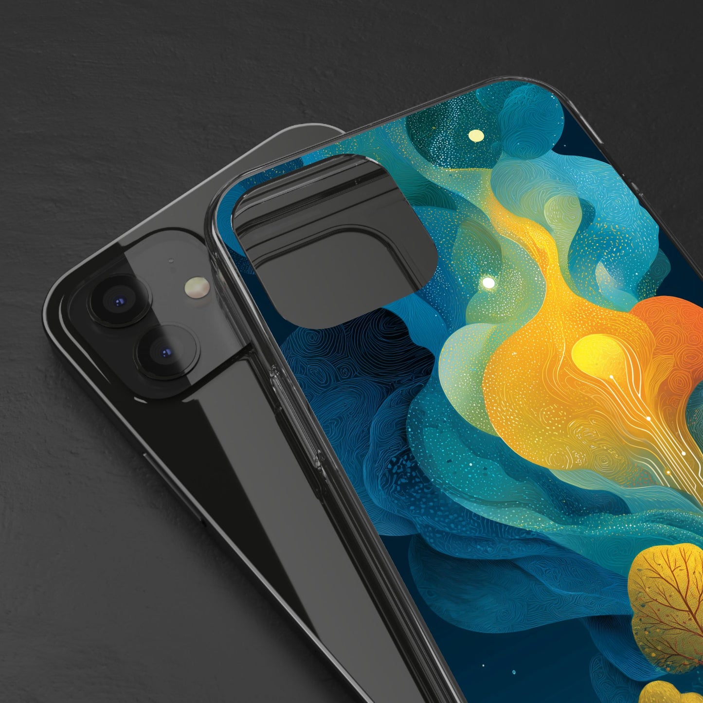 Electric City Forest Phone Case – Glowing Urban Jungle with Vibrant Nature Fusion