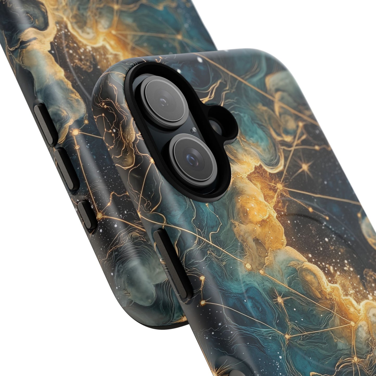 Cosmic Tough Magnetic iPhone Case - Nebula Design, Durable Protection