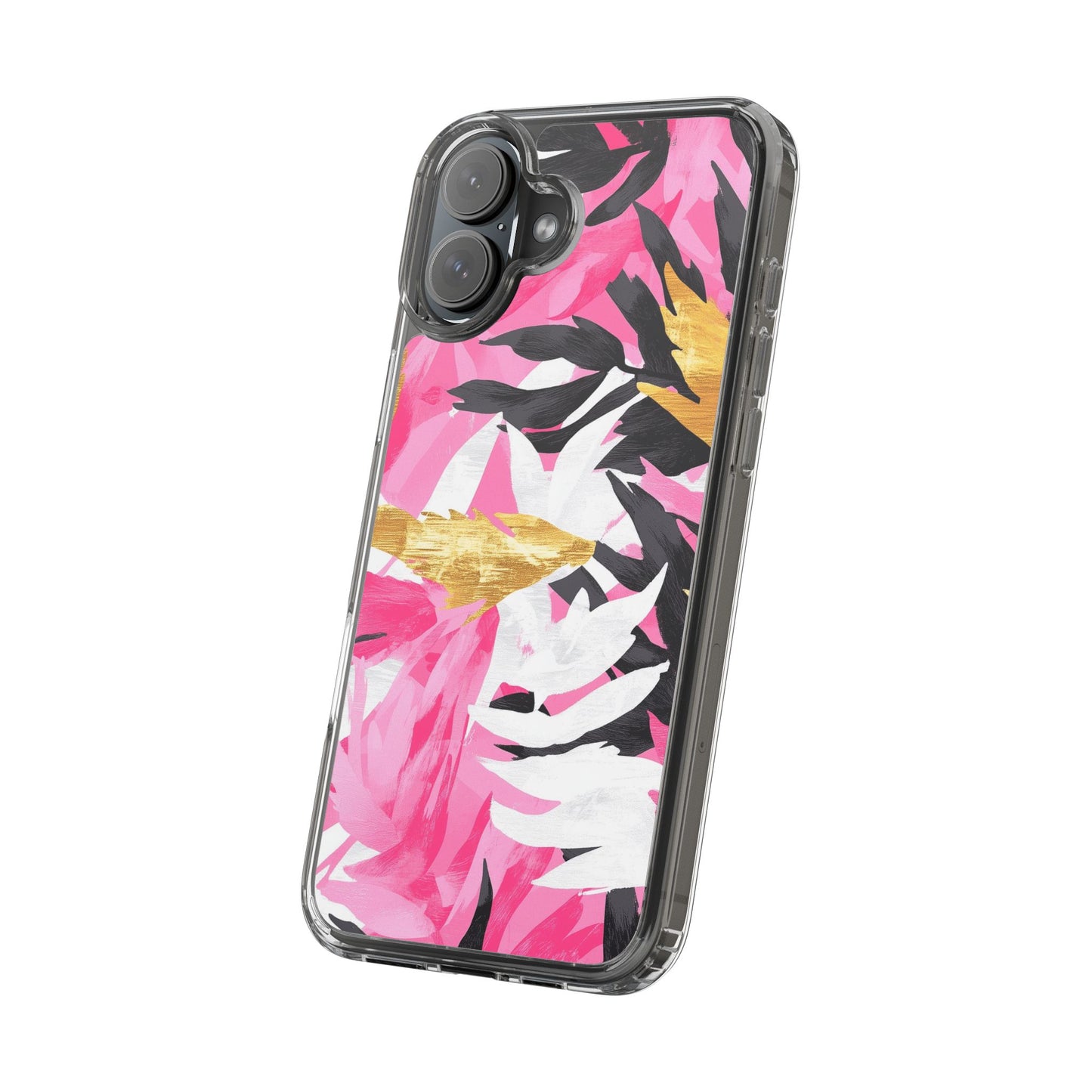 Floral Clear iPhone Case - Stylish Protection with Colorful Design