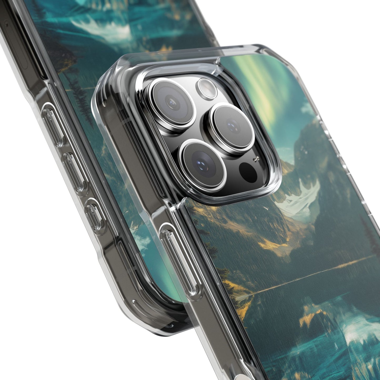 Celestial Glacier Ridge Magnetic Clear Impact iPhone Case