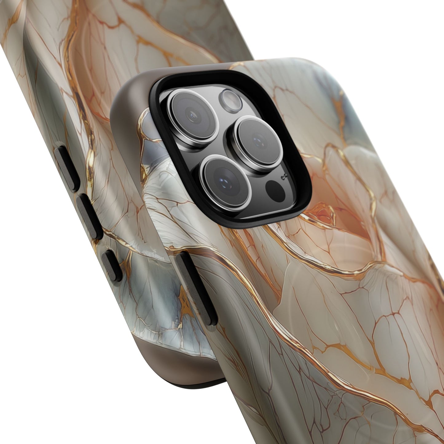 Elegant Rose iPhone Case - Tough Magnetic Design for Stylish Protection