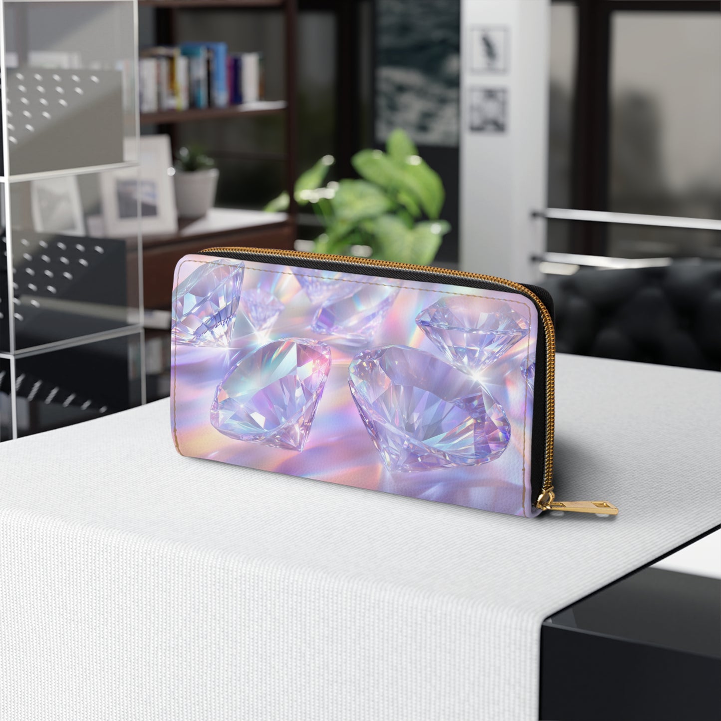Luxury Diamond Cell Phone Clutch Wallet