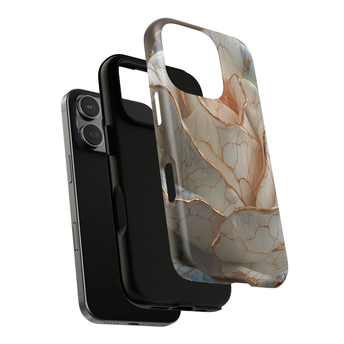 Elegant Rose iPhone Case - Tough Magnetic Design for Stylish Protection