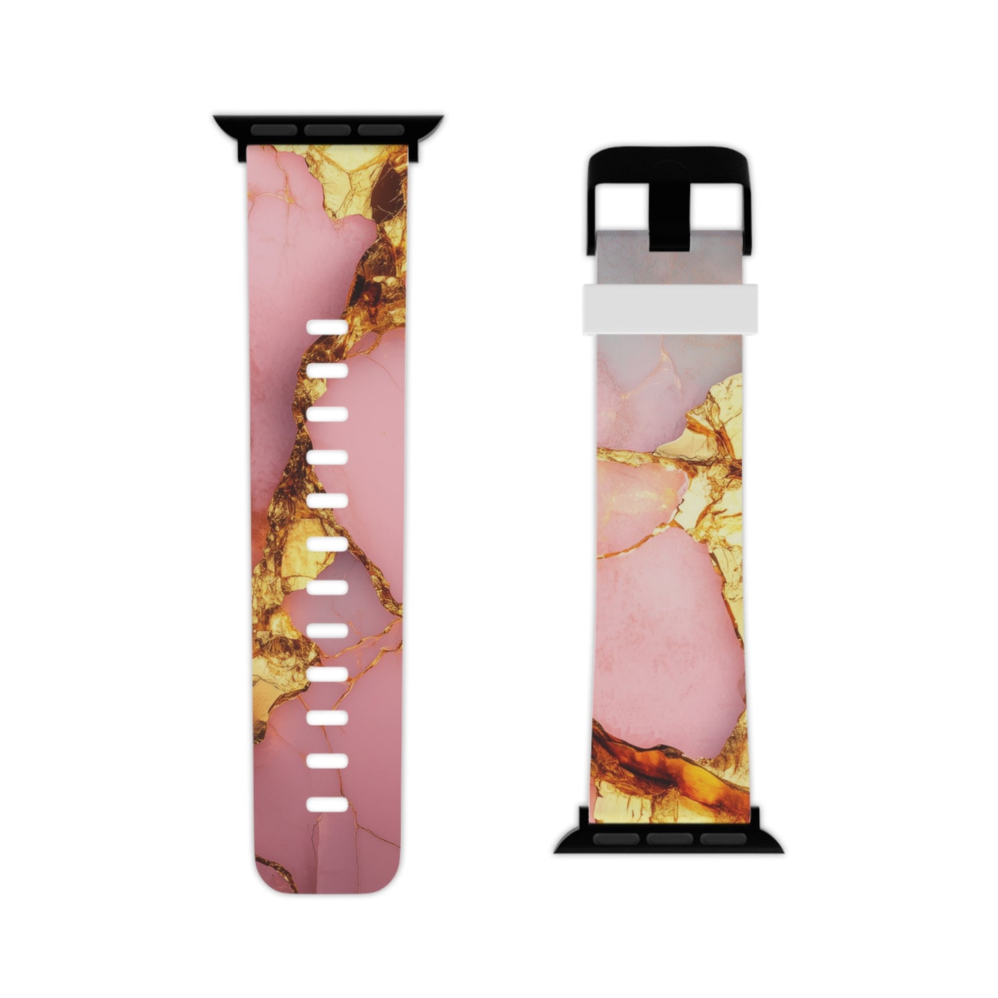 Luxurious Pink Marble Apple Watch Band