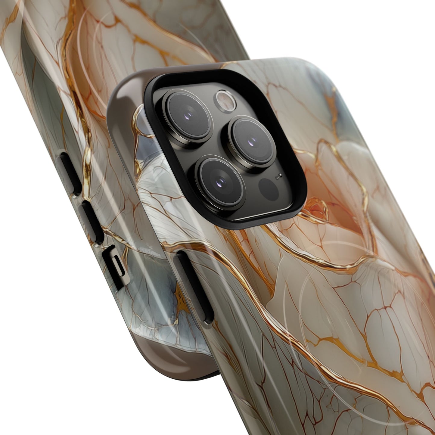Elegant Rose iPhone Case - Tough Magnetic Design for Stylish Protection
