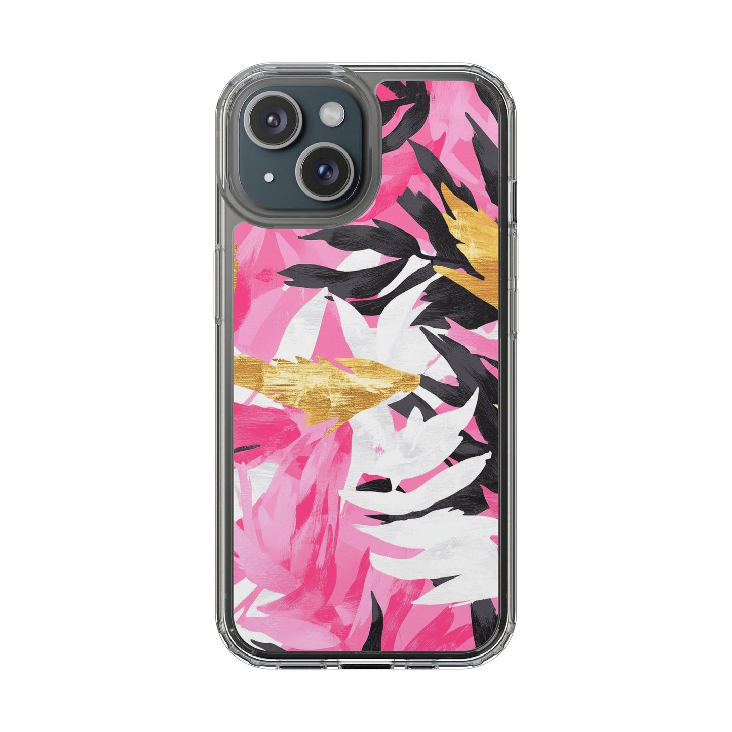 Floral Clear iPhone Case - Stylish Protection with Colorful Design