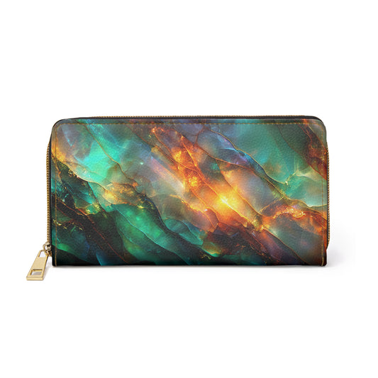 Ethiopian Opal Marble Glow – Ultra HD Colorflow Cell Phone Clutch Wallet