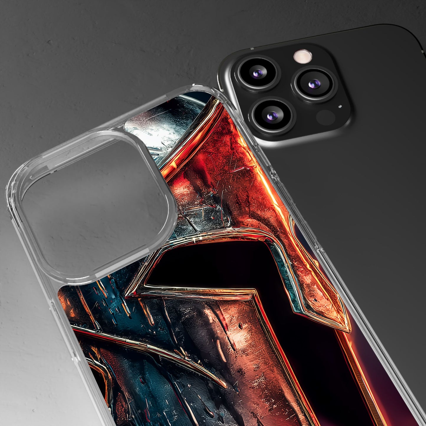 Battle Ready Clear Phone Case - Heroic Spartan Design