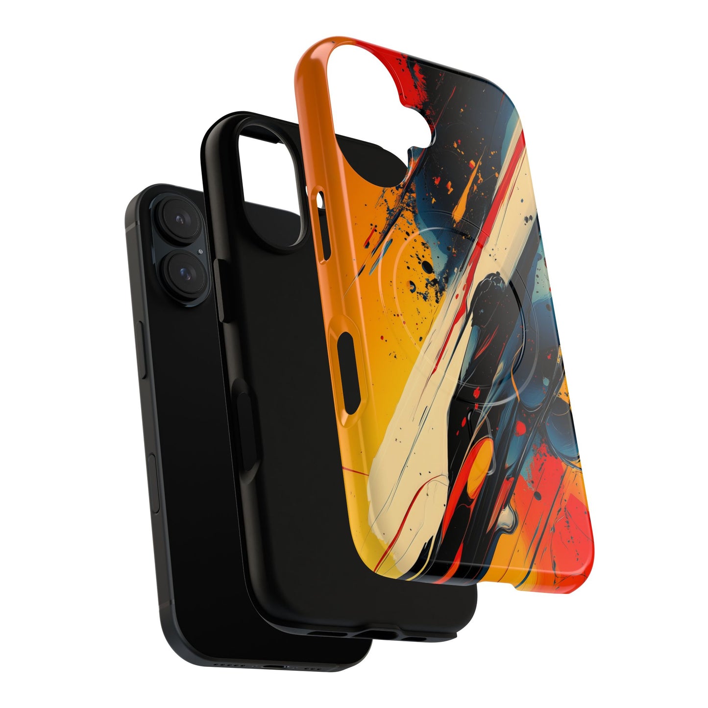 Vibrant Tough Magnetic Case - Bold Abstract Art for iPhone