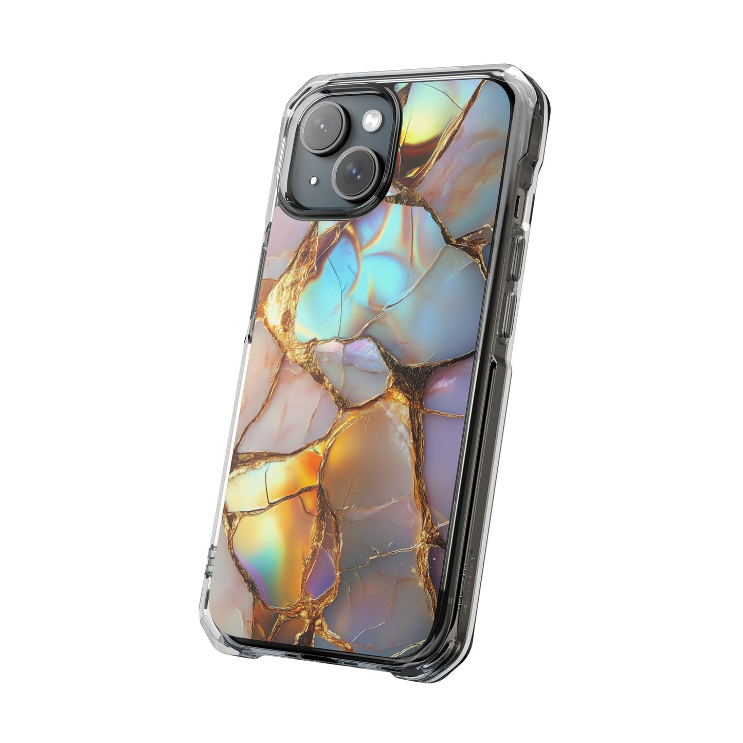 Elegant Iridescent Gold Marble iPhone Case
