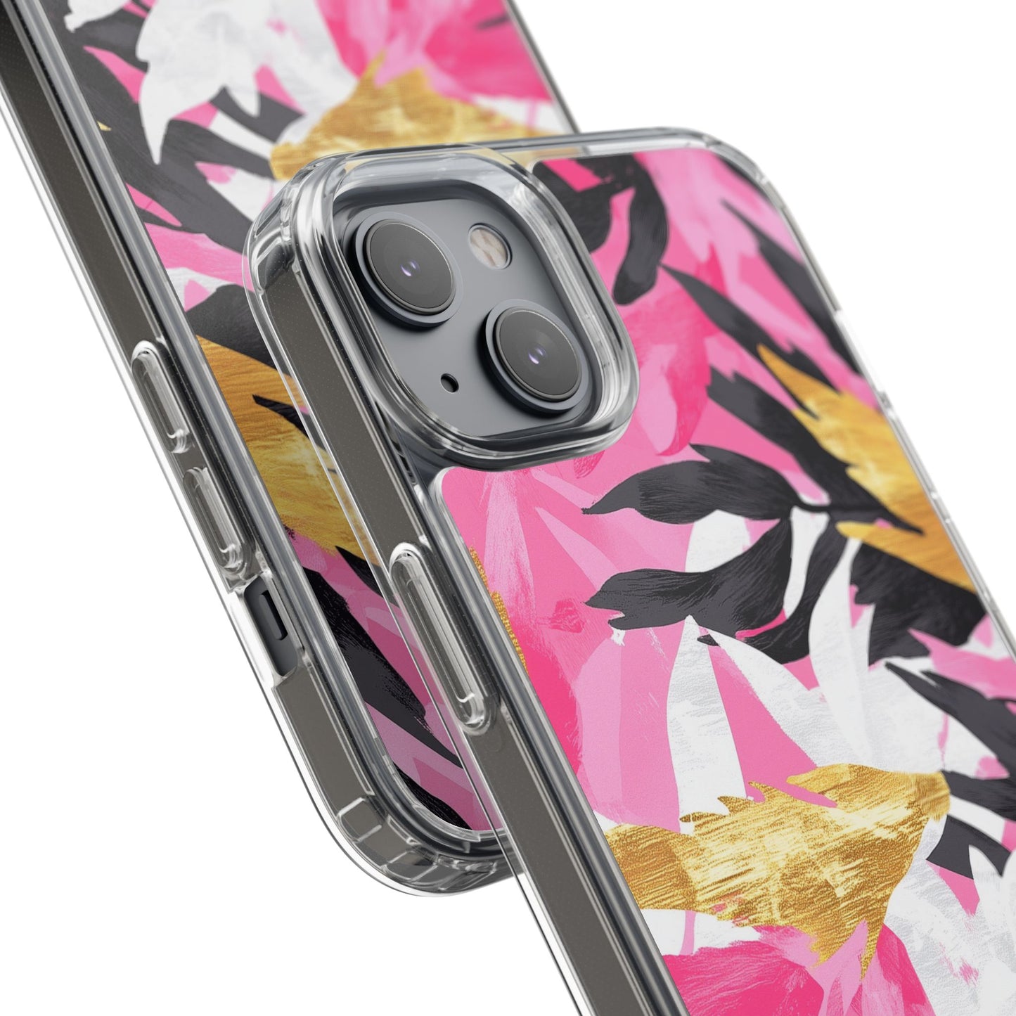 Floral Clear iPhone Case - Stylish Protection with Colorful Design
