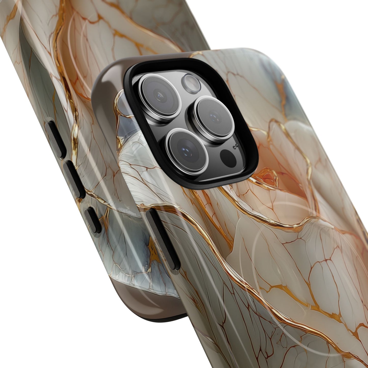 Elegant Rose iPhone Case - Tough Magnetic Design for Stylish Protection