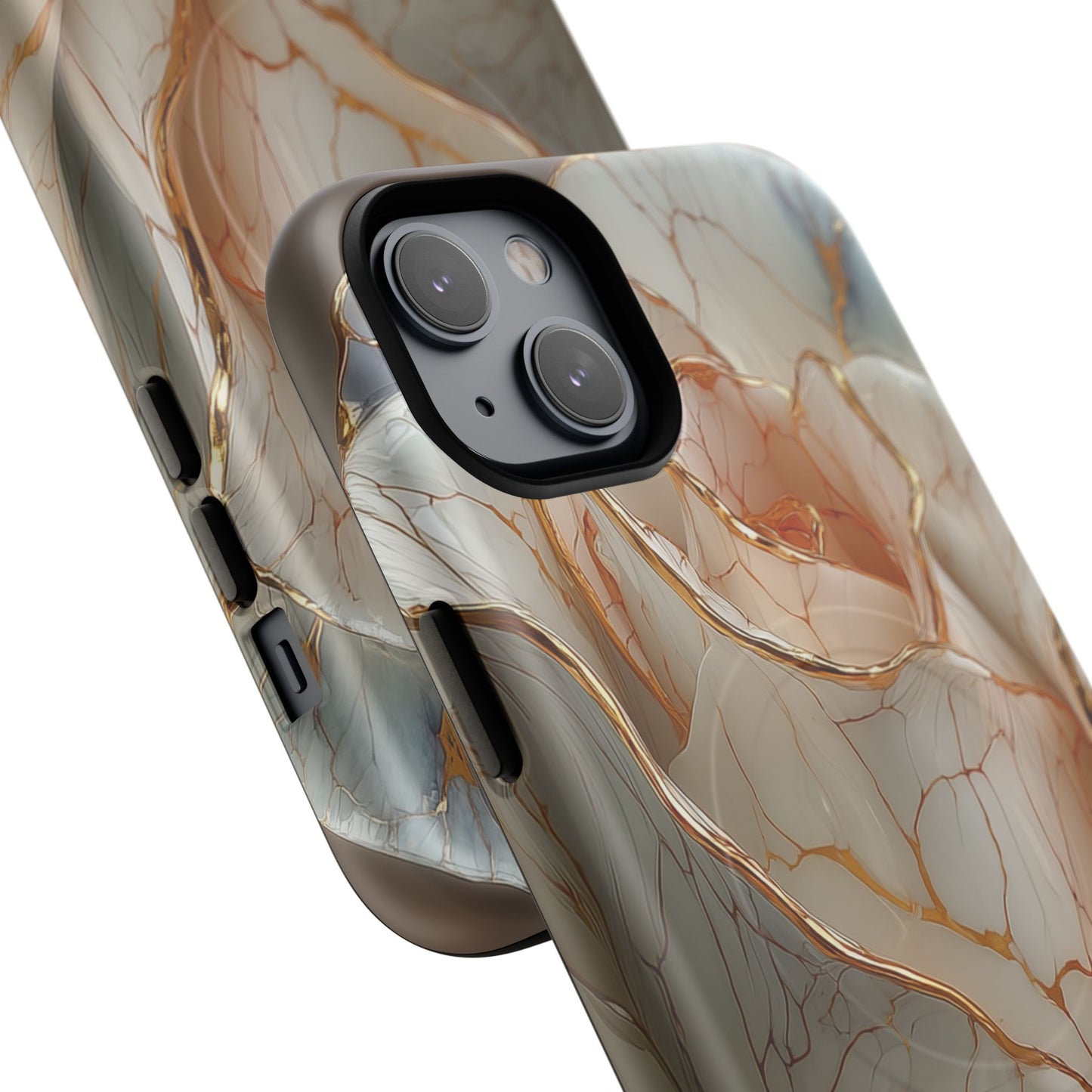 Elegant Rose iPhone Case - Tough Magnetic Design for Stylish Protection