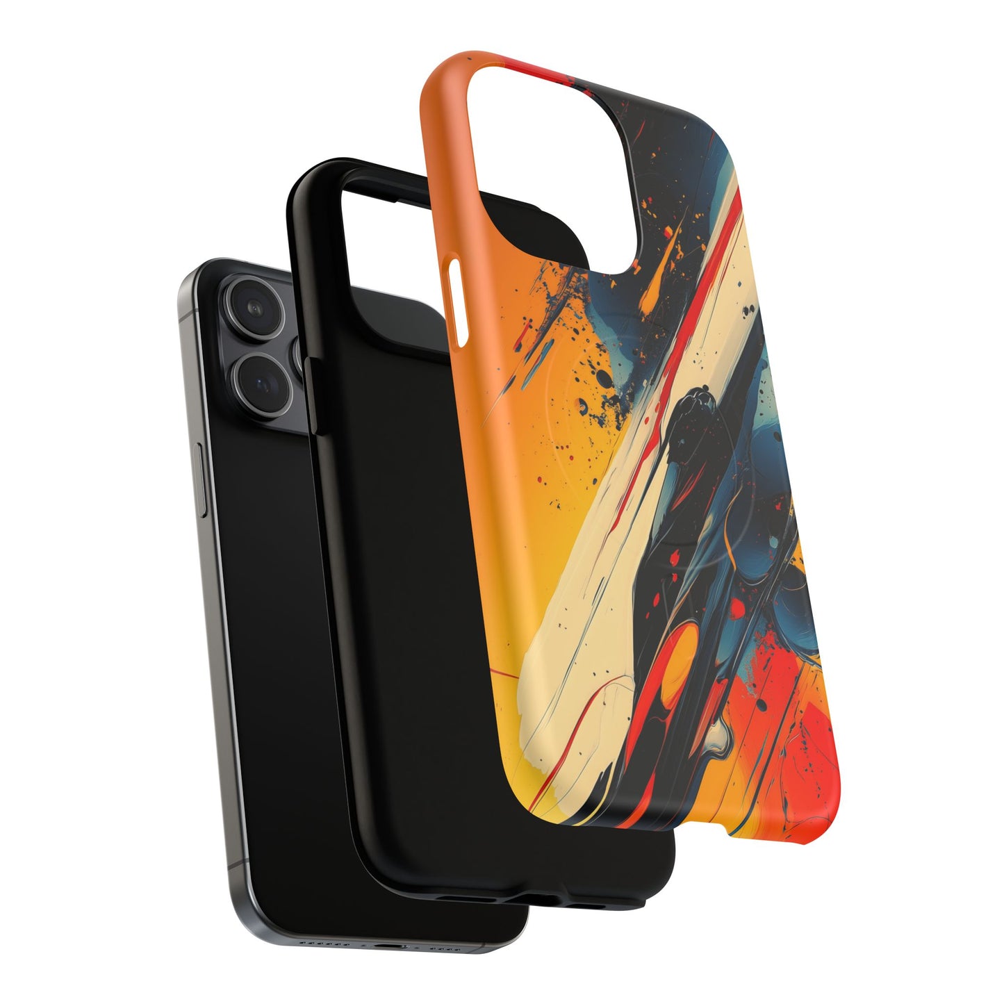 Vibrant Tough Magnetic Case - Bold Abstract Art for iPhone