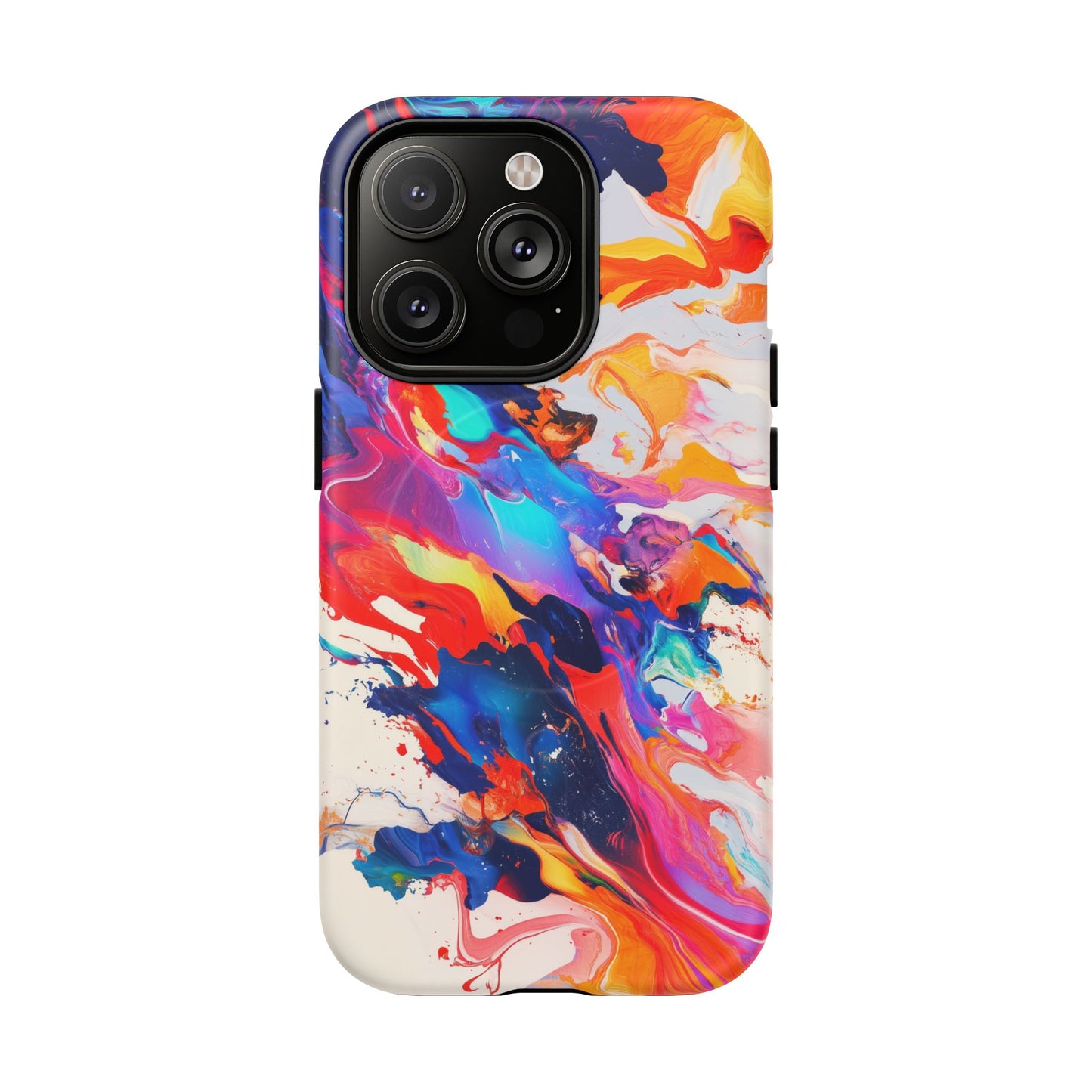 Vibrant Tough Magnetic Case - Color Splash Design for iPhone