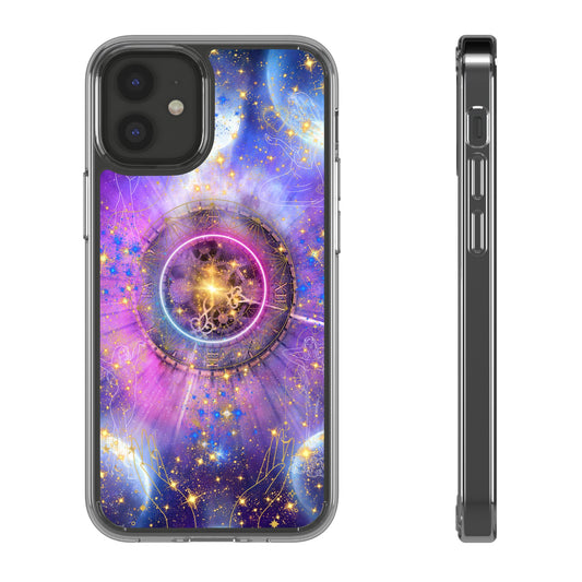 Stardust Dreams Clear iPhone Case – Magical Galaxy Art for Astrology Lovers