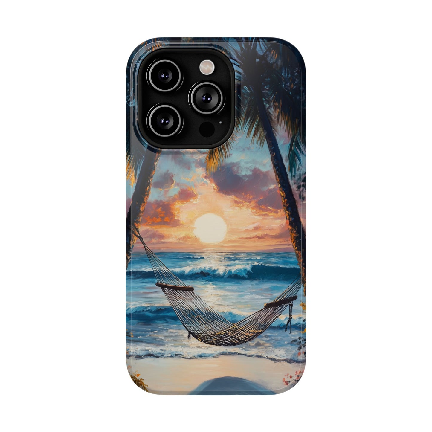 Tropical Sunset Hammock iPhone Case