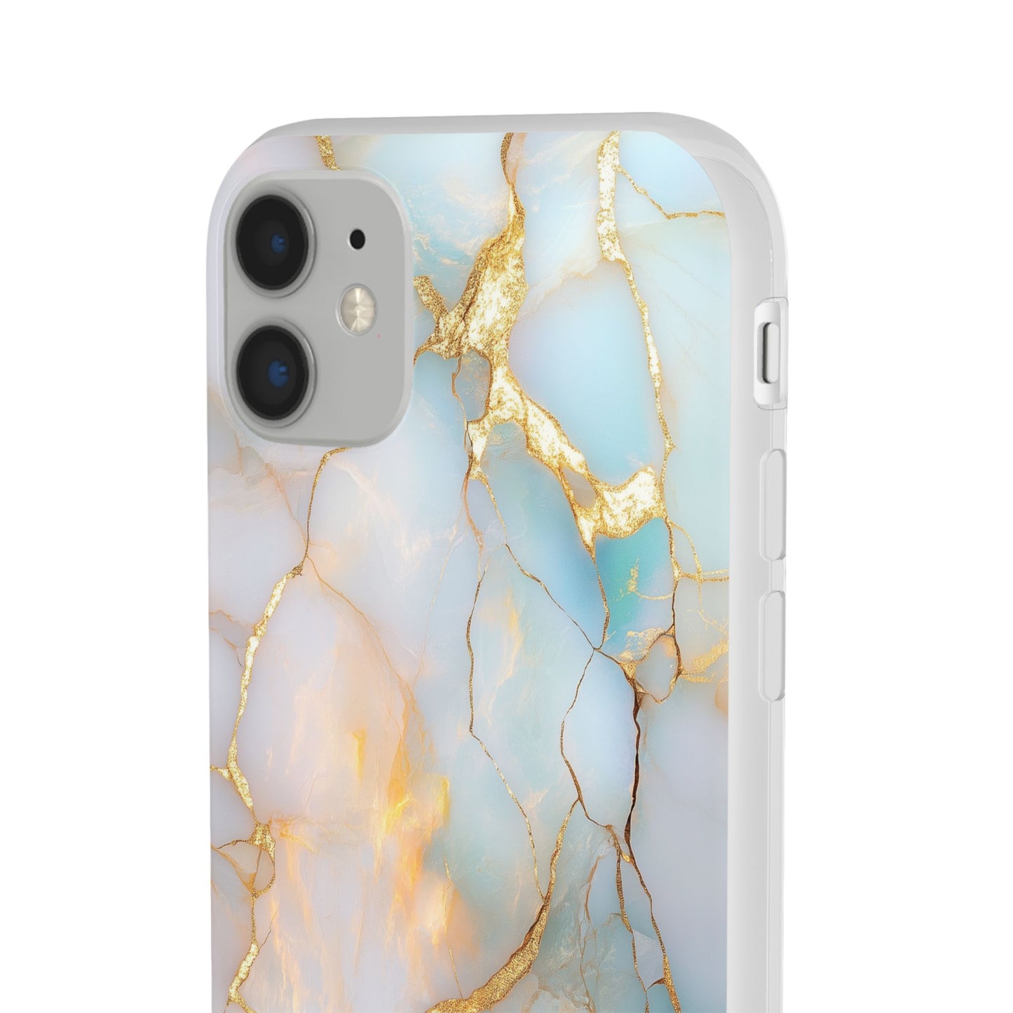 Iridescent Gold Fractured iPhone Flexi Case