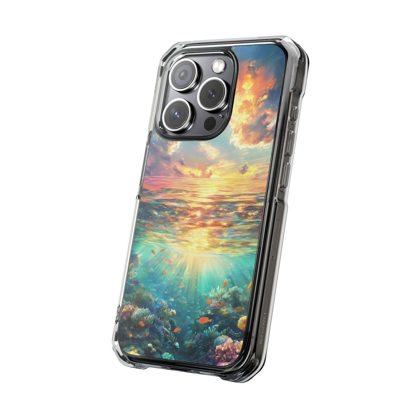 Shimmering Coral Reef Magnetic Clear Impact iPhone Case