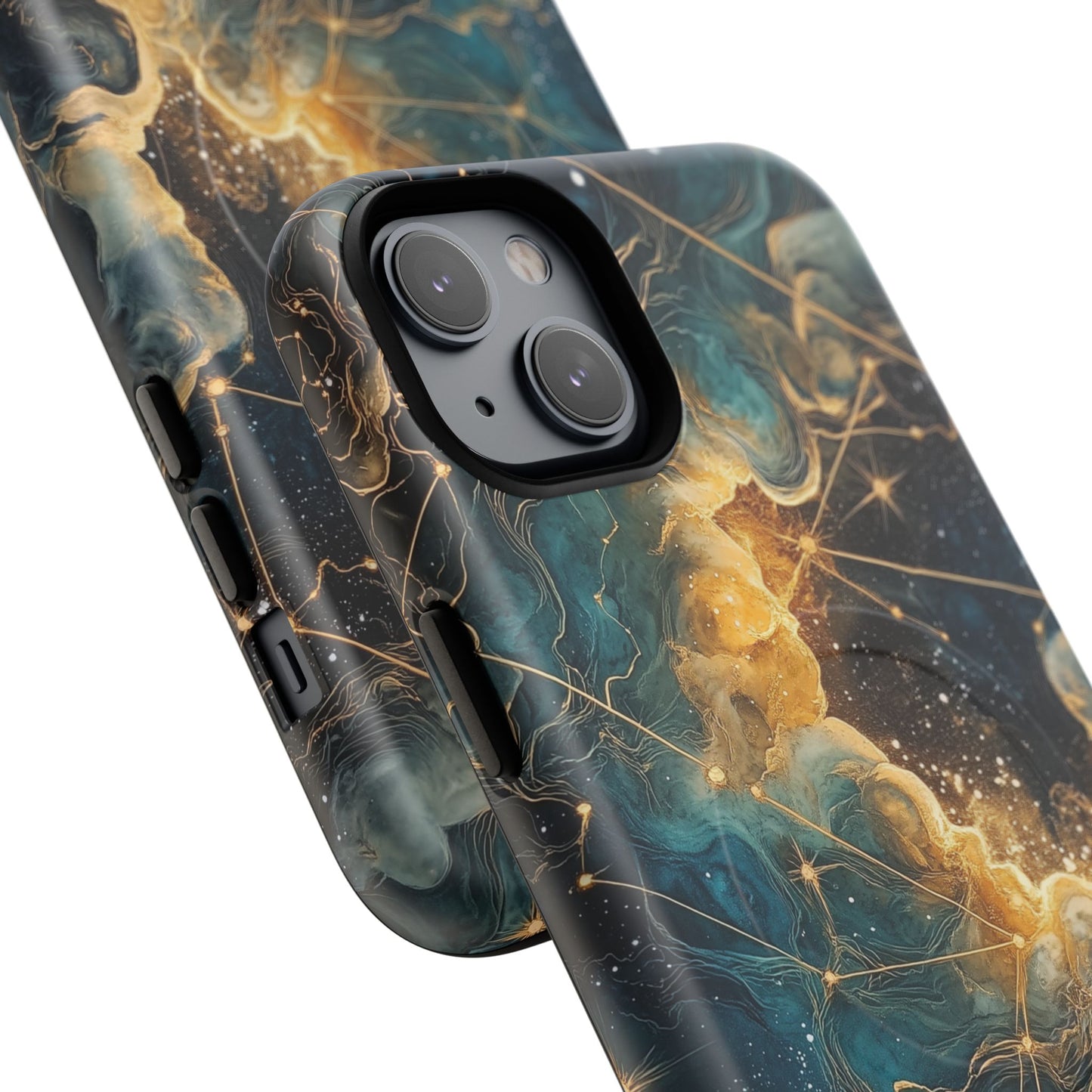 Cosmic Tough Magnetic iPhone Case - Nebula Design, Durable Protection