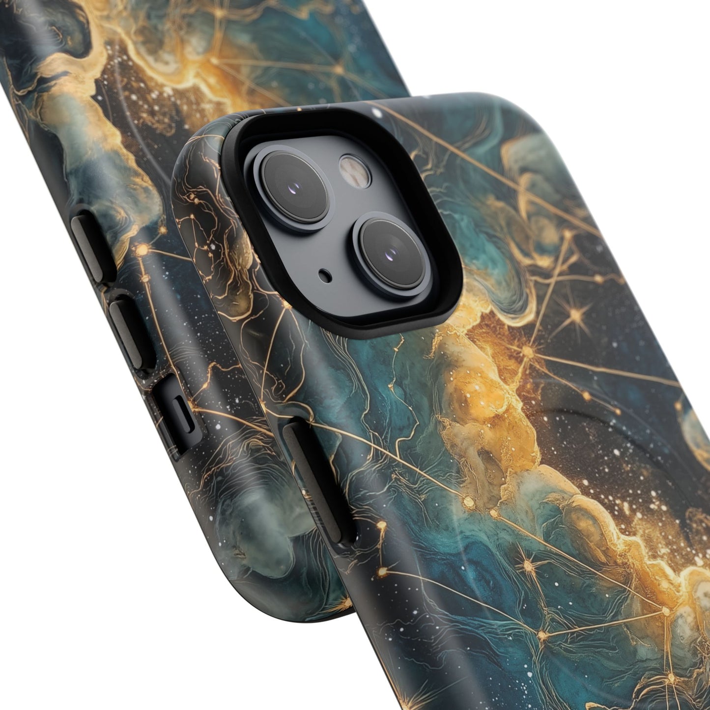 Cosmic Tough Magnetic iPhone Case - Nebula Design, Durable Protection