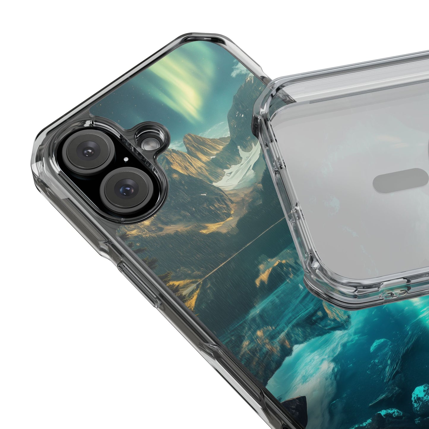 Celestial Glacier Ridge Magnetic Clear Impact iPhone Case