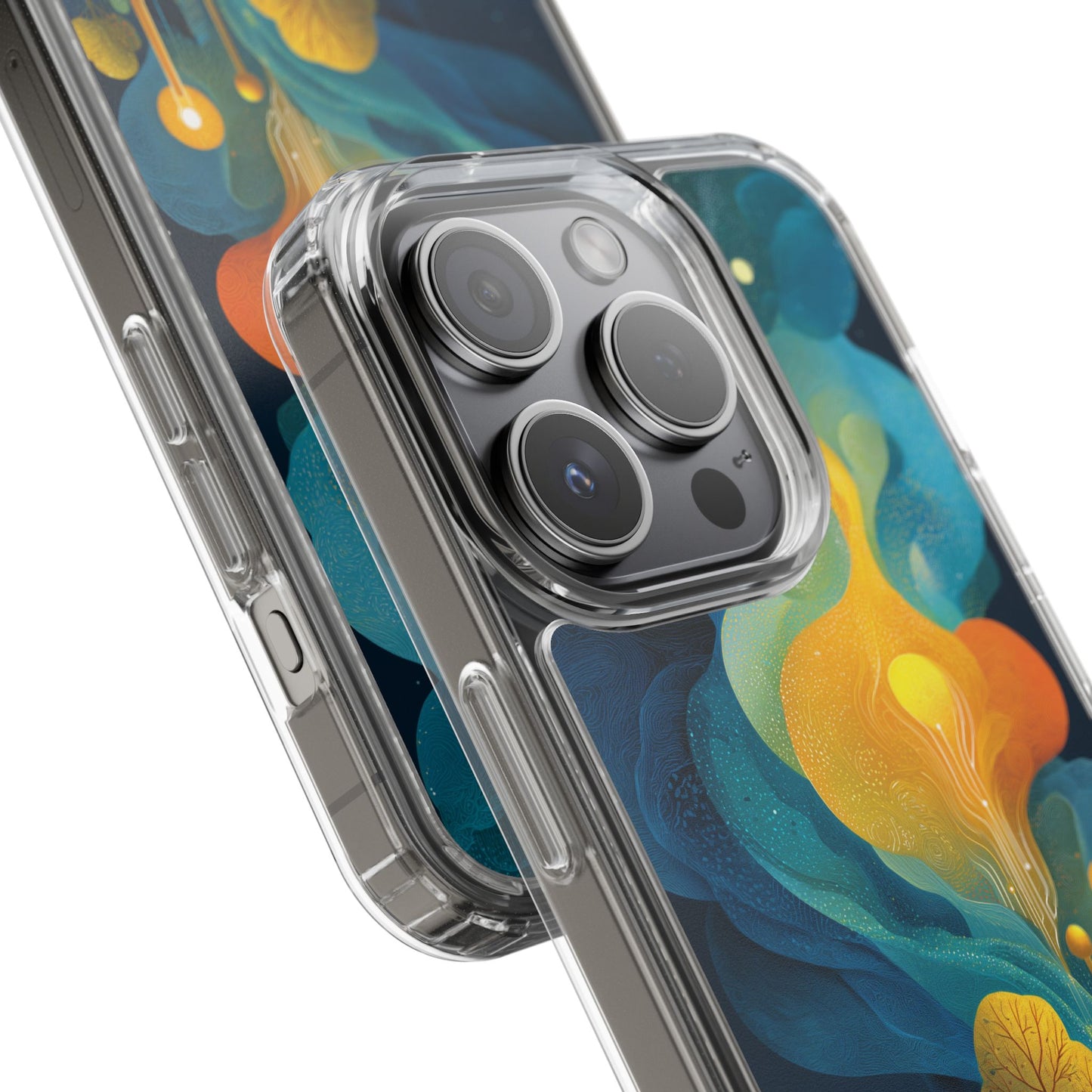 Electric City Forest Phone Case – Glowing Urban Jungle with Vibrant Nature Fusion