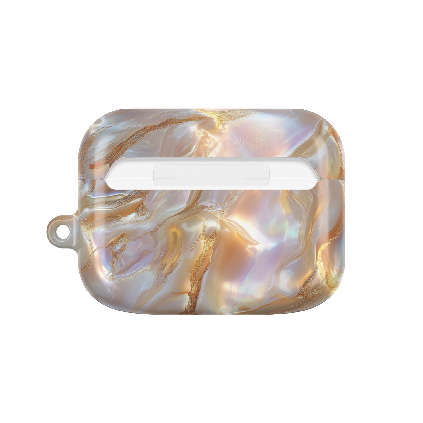 Lustrous Iridescent Gold & Mother of Pearl AirPod Case