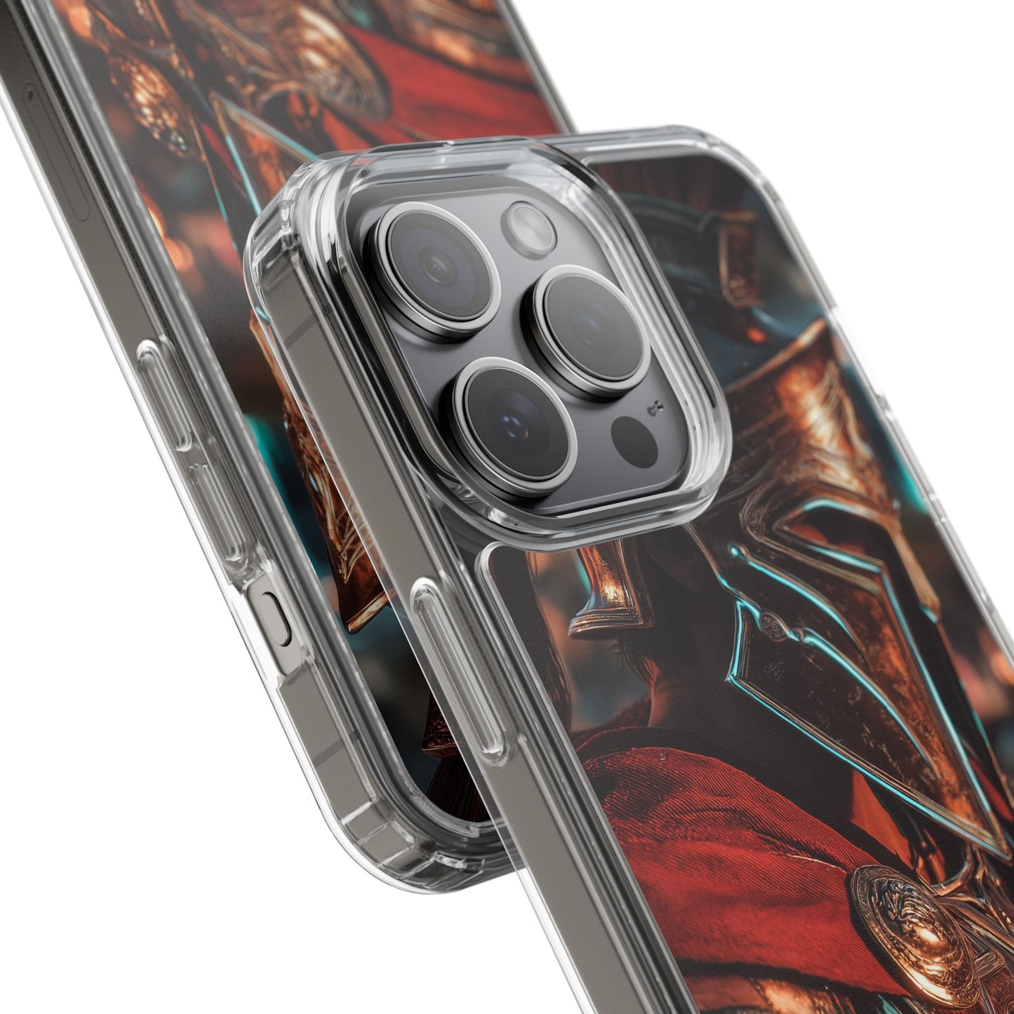 Forged Spartan Valor Phone Case – Premium Clear Protection with Bold Warrior Design