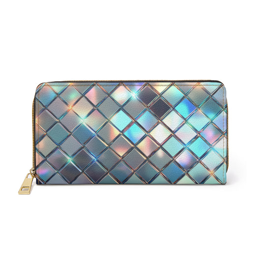 Iridescent Diamond Cell Phone Clutch Wallet - Stylish & Functional for Everyday Use