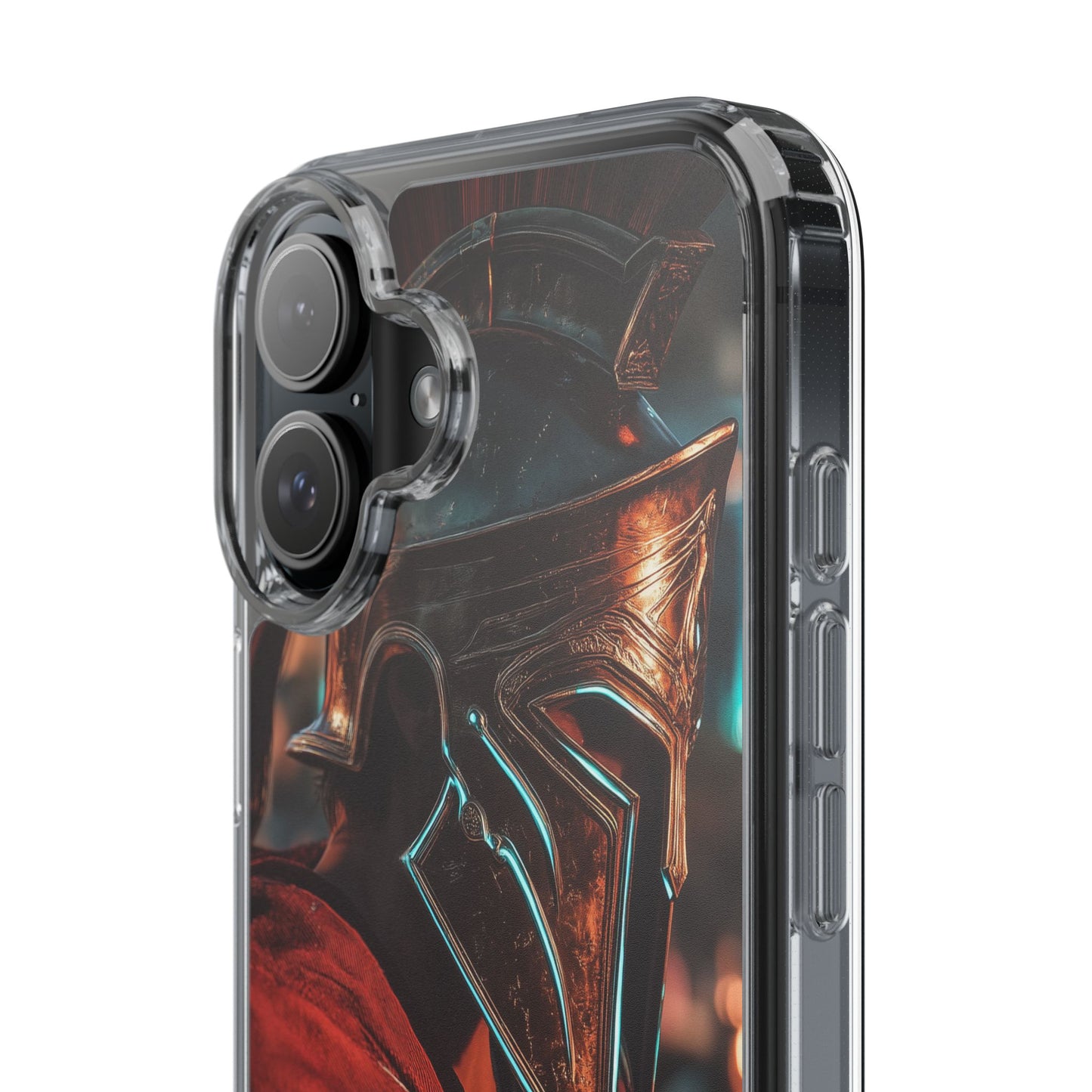Forged Spartan Valor Phone Case – Premium Clear Protection with Bold Warrior Design