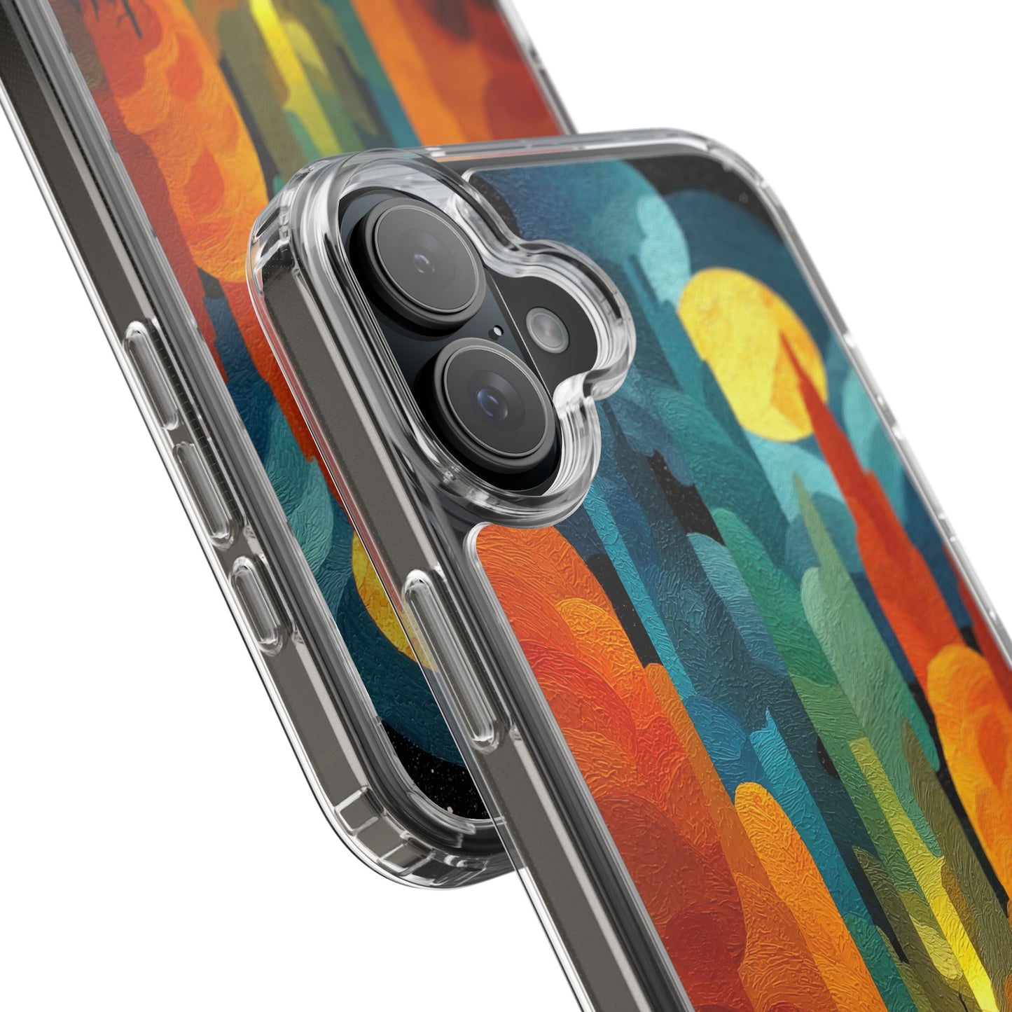 Vibrant Deep Art Landscape Phone Case - Clear Protective Cover for Nature Lovers