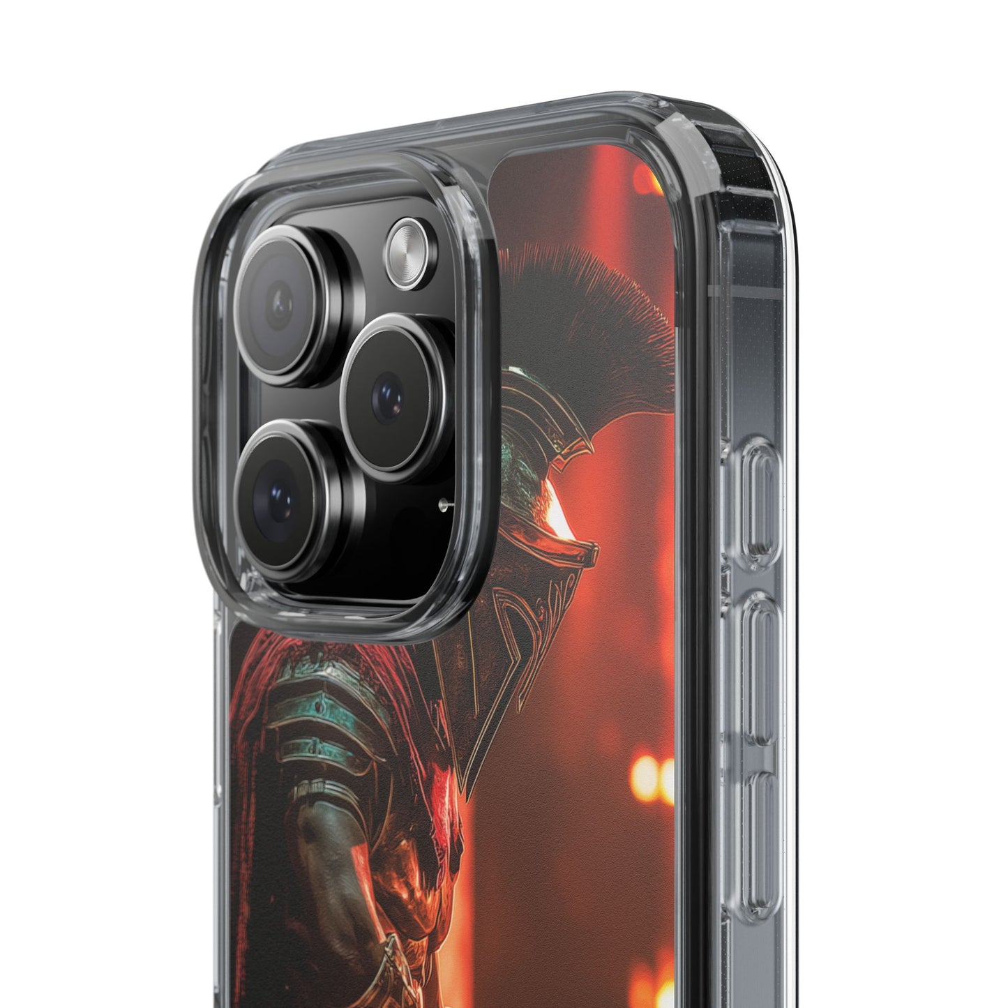 Leonidas Edition Spartan Warrior iPhone Case – Rugged Clear Protection with Bold Battle Inspired Design