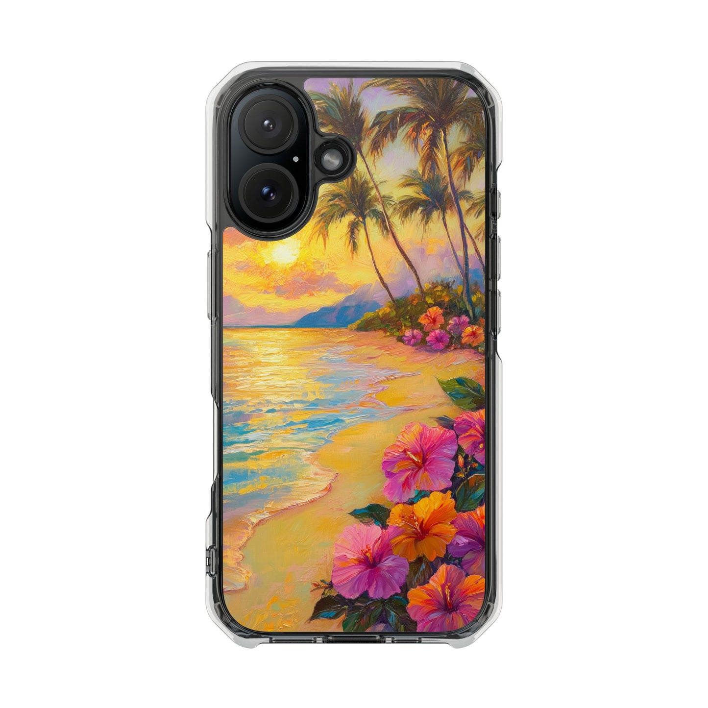 Tropical Paradise Oil Painting Magnetic iPhone Case