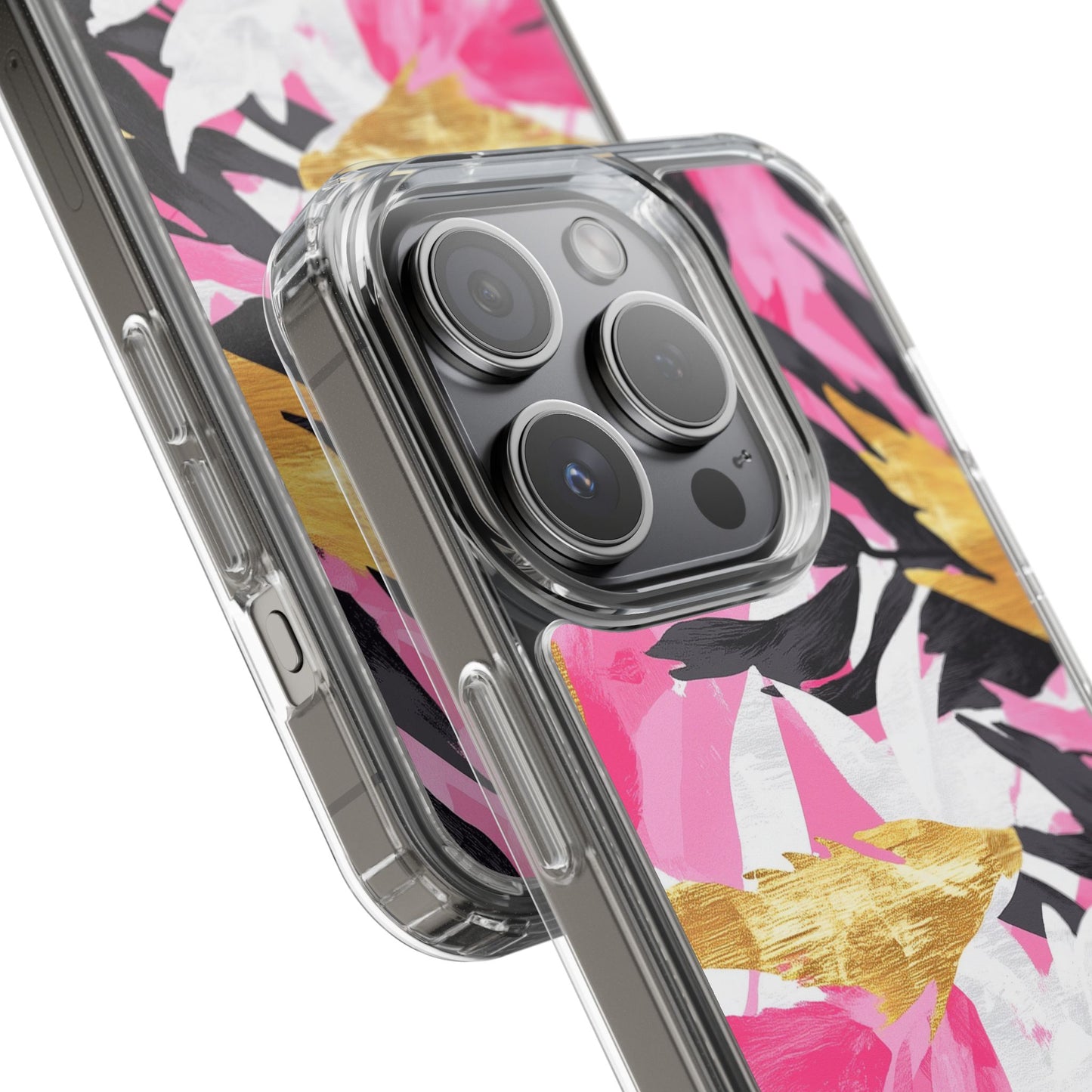 Floral Clear iPhone Case - Stylish Protection with Colorful Design