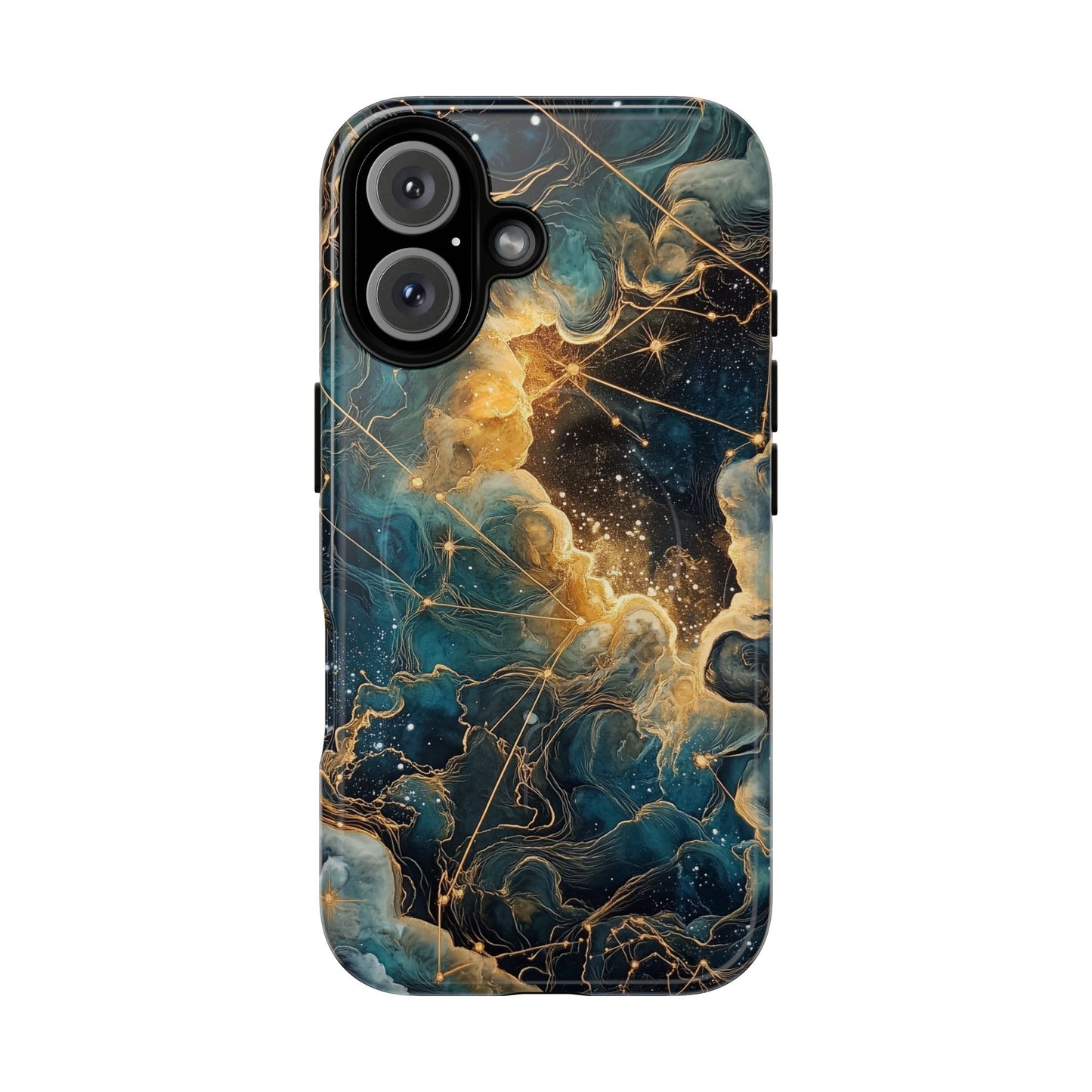 Cosmic Tough Magnetic iPhone Case - Nebula Design, Durable Protection