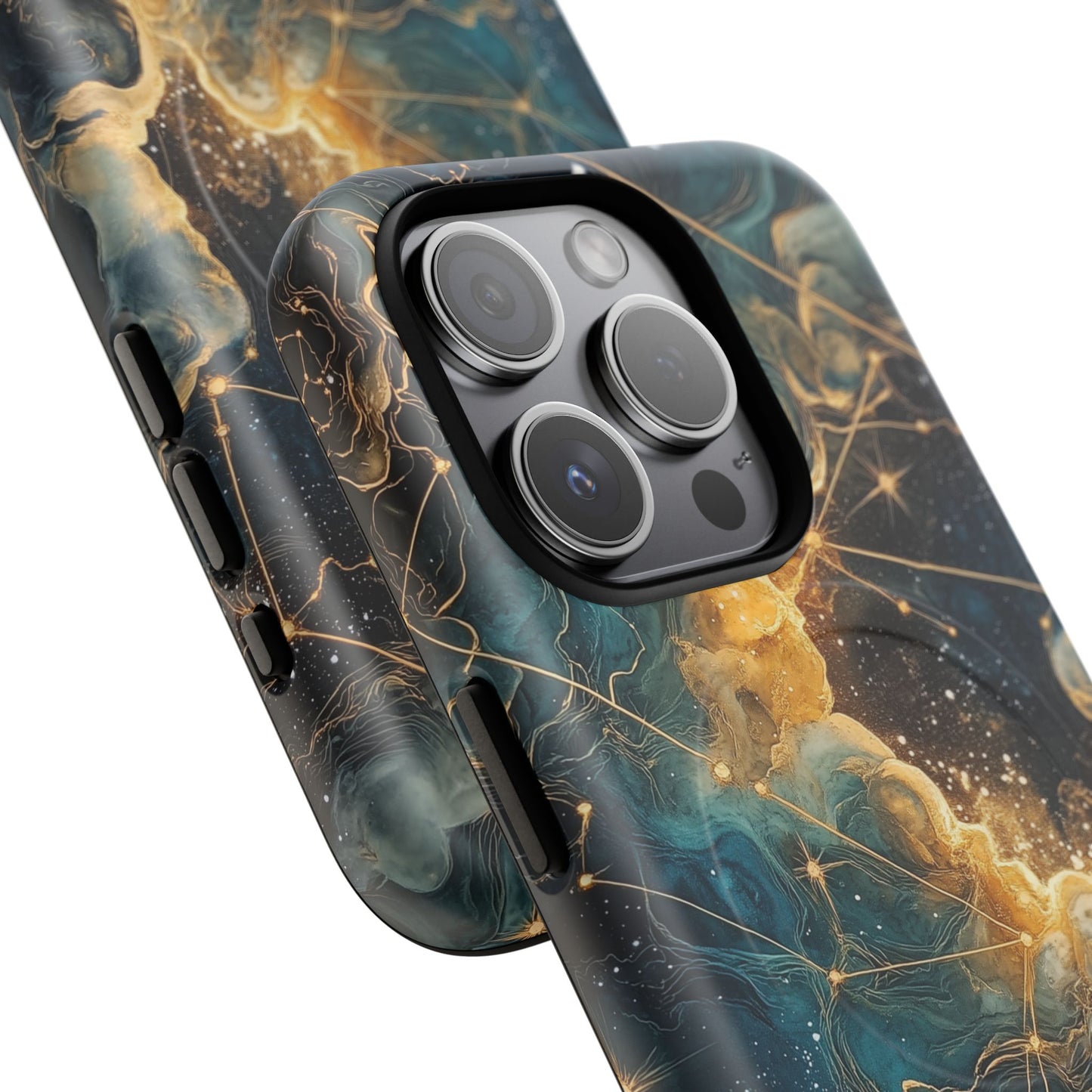 Cosmic Tough Magnetic iPhone Case - Nebula Design, Durable Protection