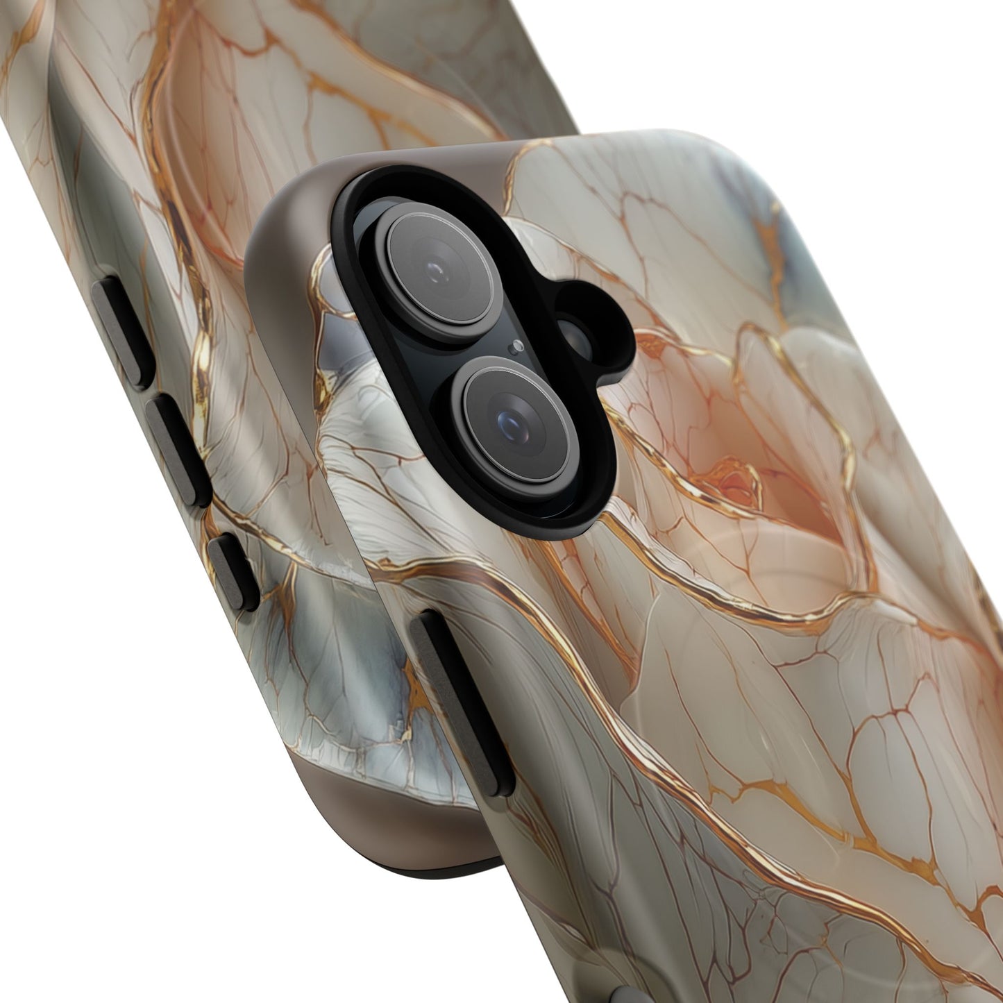 Elegant Rose iPhone Case - Tough Magnetic Design for Stylish Protection