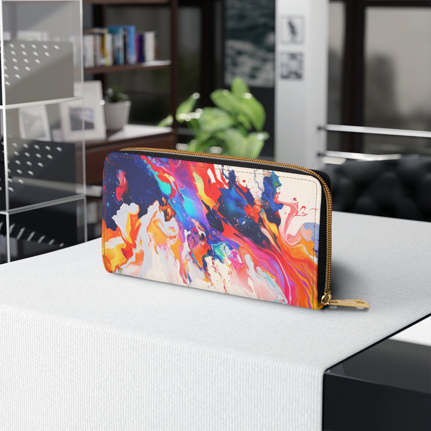 Vibrant Artistic Cell Phone Clutch Wallet