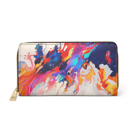 Vibrant Artistic Cell Phone Clutch Wallet