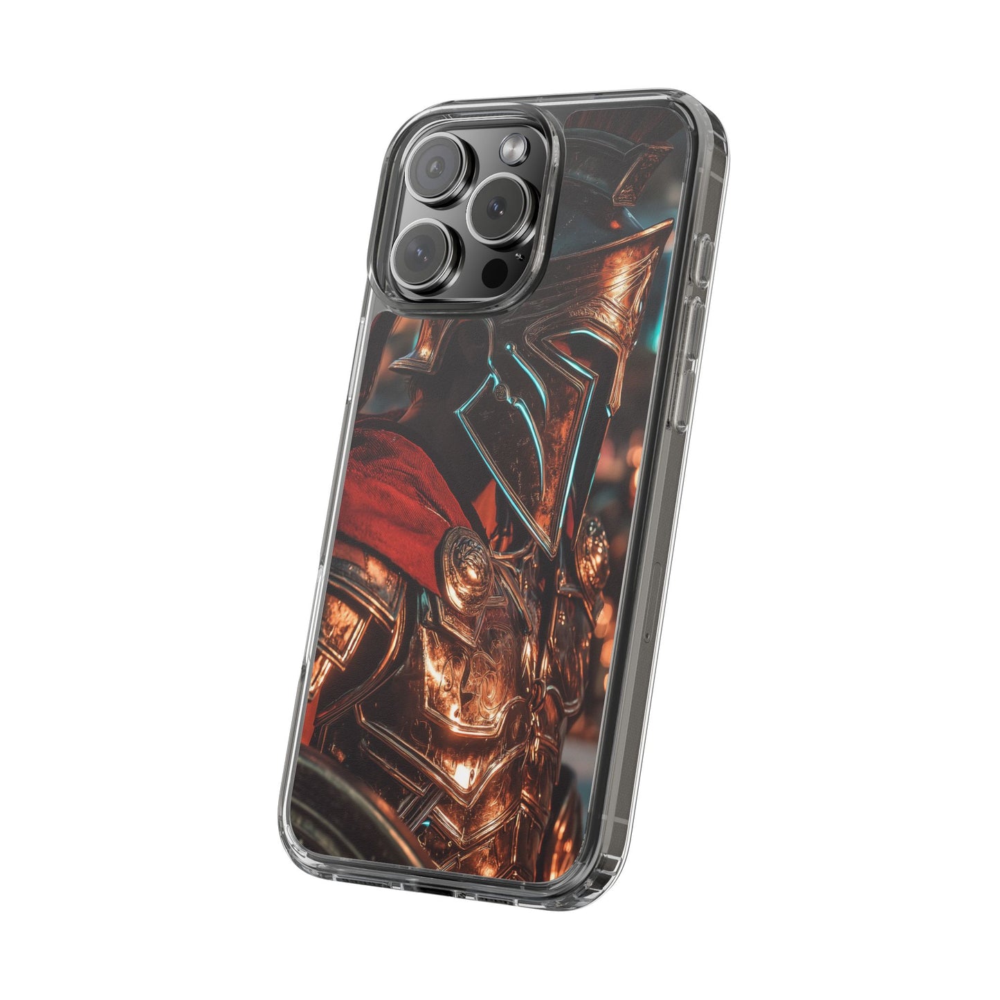 Forged Spartan Valor Phone Case – Premium Clear Protection with Bold Warrior Design