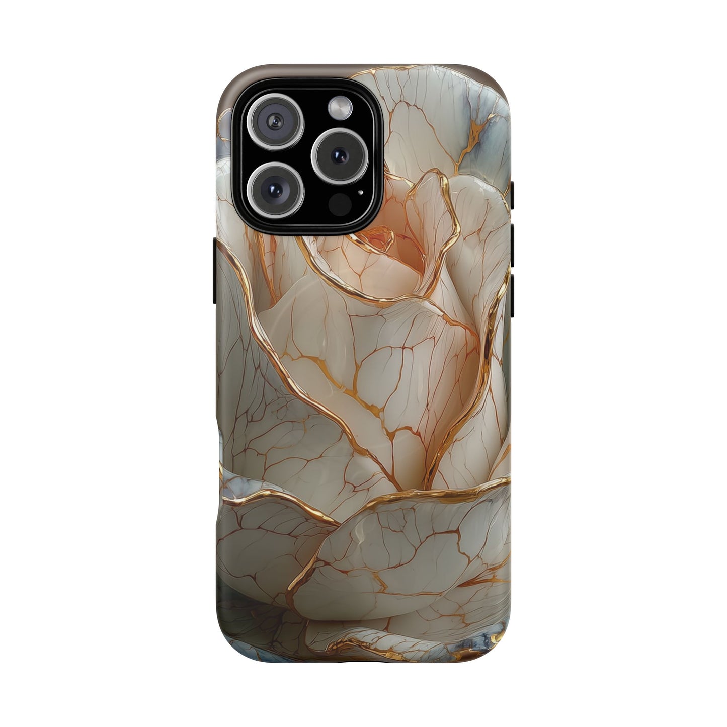 Elegant Rose iPhone Case - Tough Magnetic Design for Stylish Protection