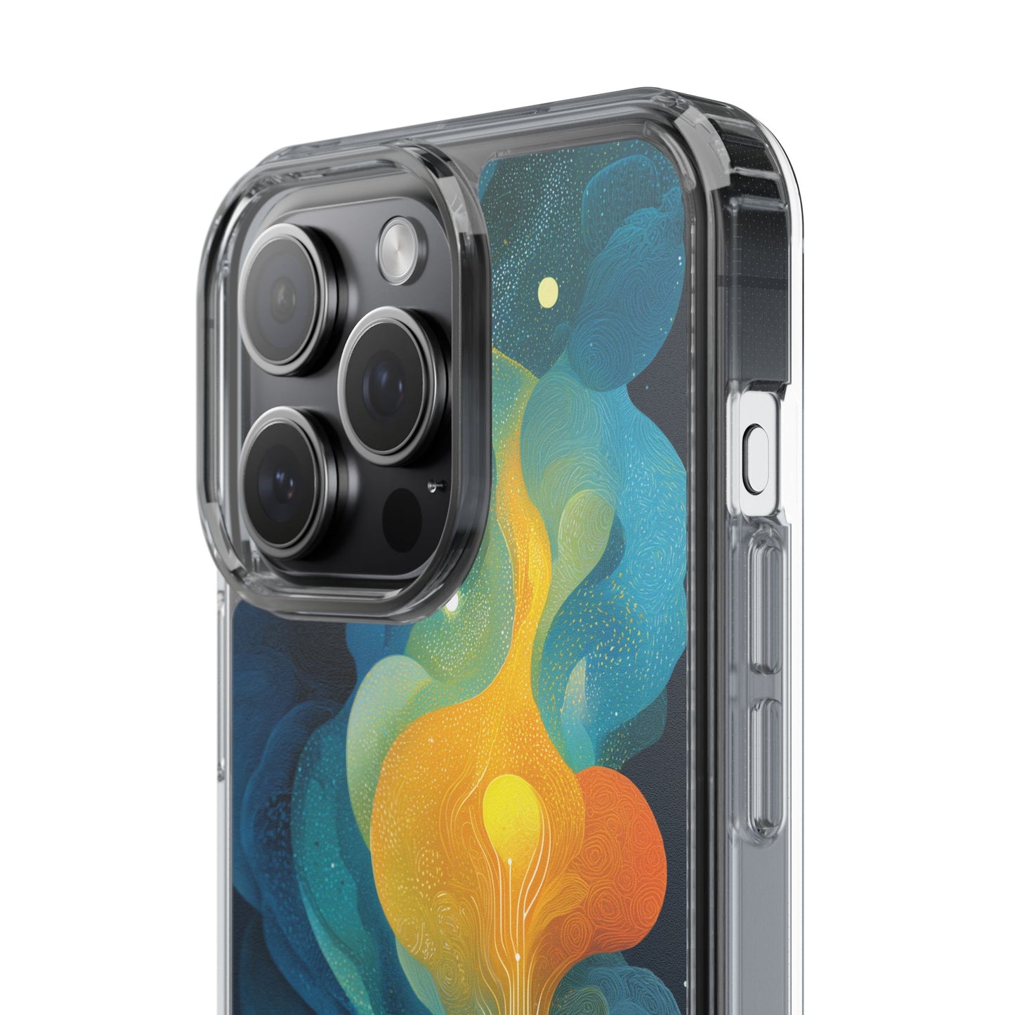 Electric City Forest Phone Case – Glowing Urban Jungle with Vibrant Nature Fusion