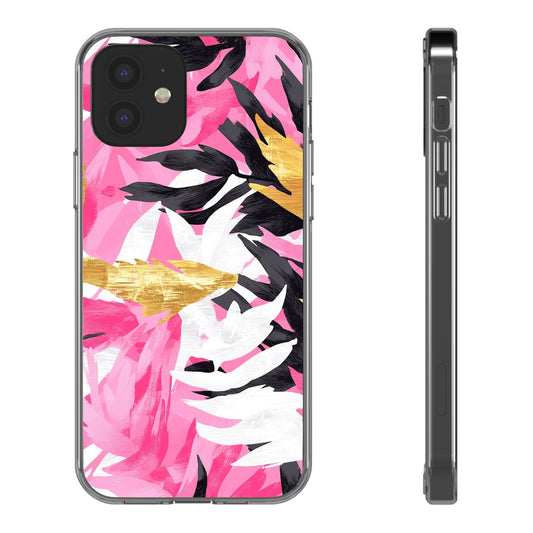 Floral Clear iPhone Case - Stylish Protection with Colorful Design