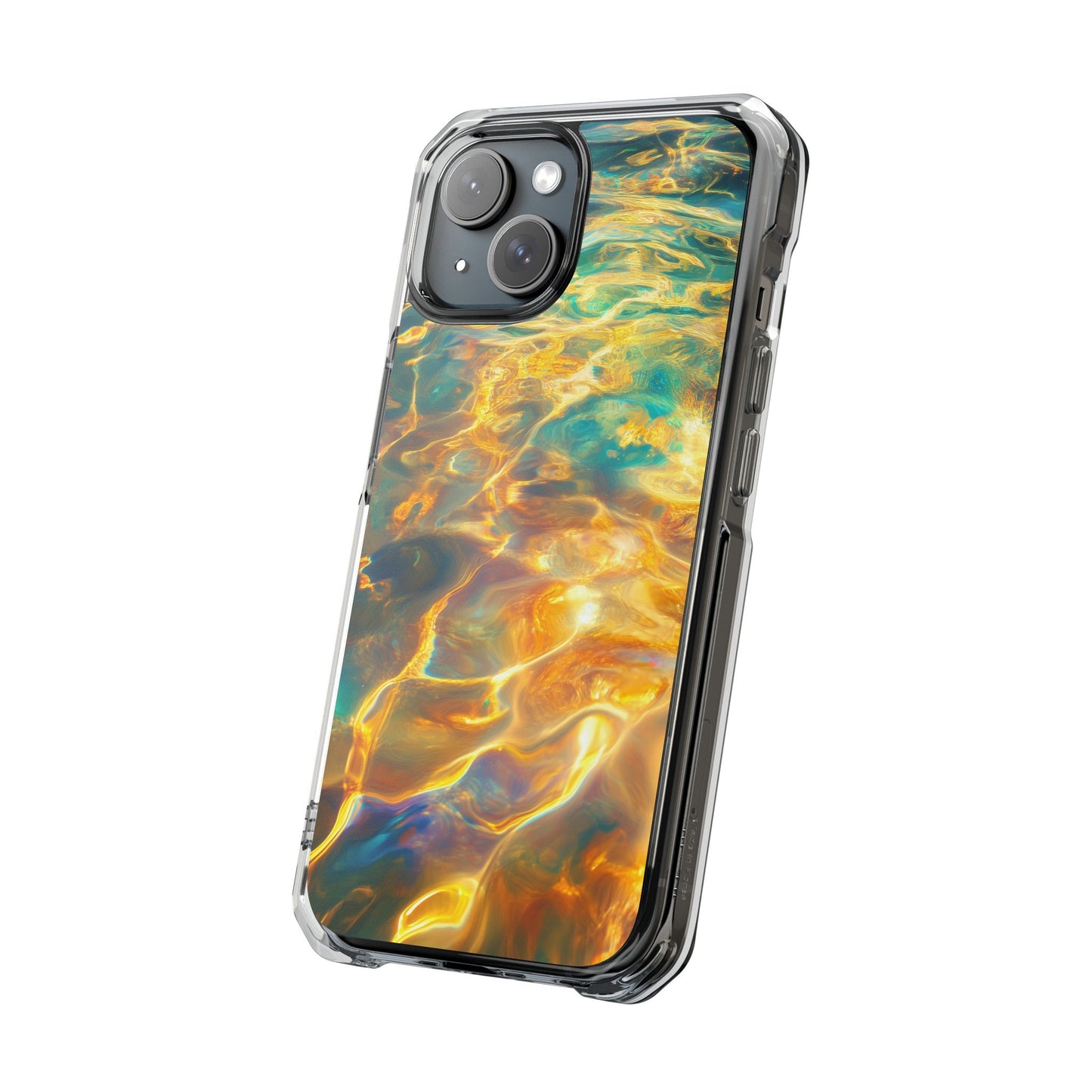 Golden Tides Magnetic Clear Impact iPhone Case