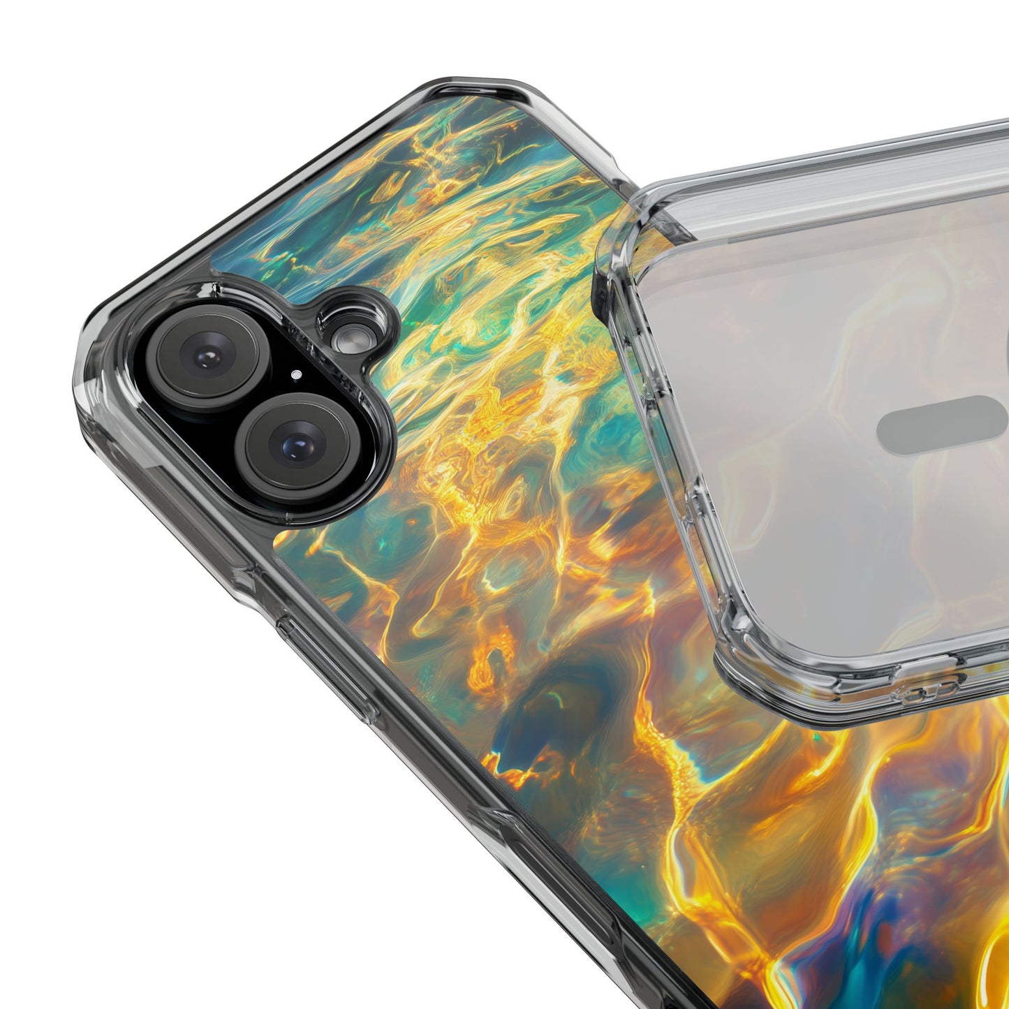 Golden Tides Magnetic Clear Impact iPhone Case