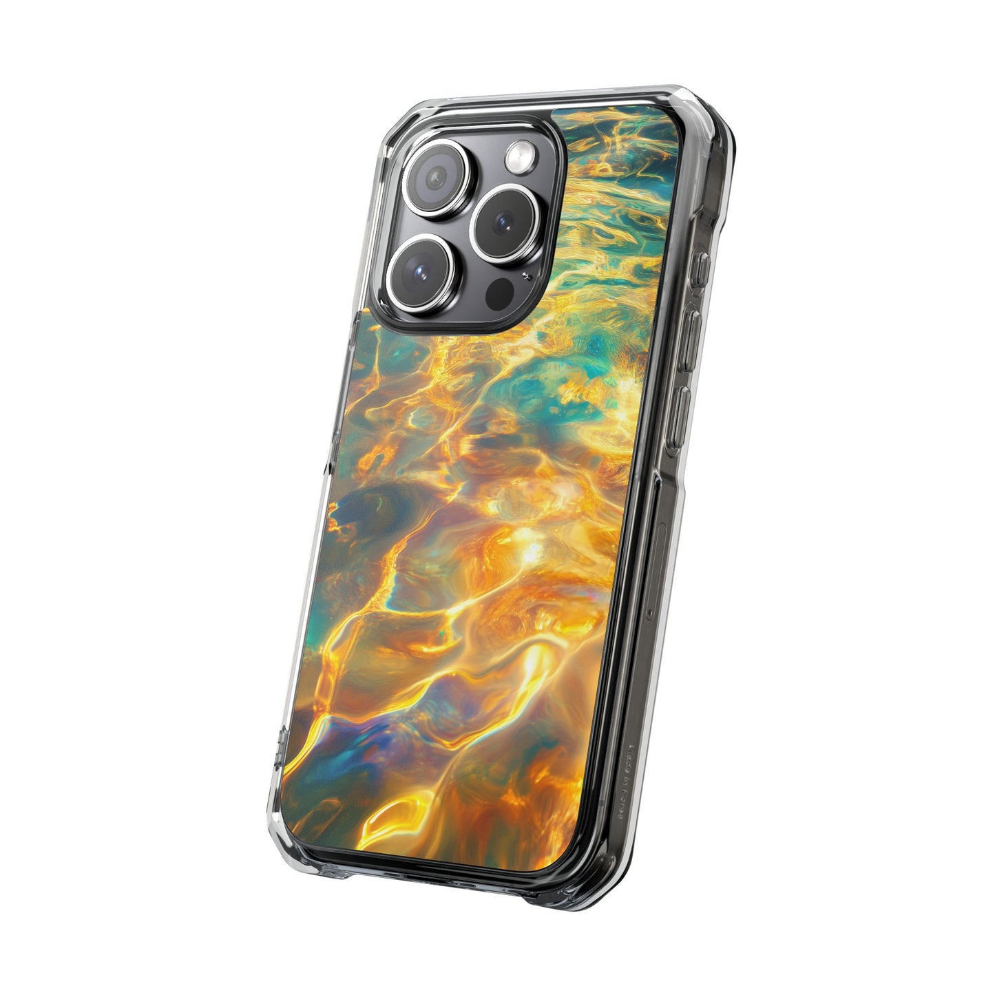 Golden Tides Magnetic Clear Impact iPhone Case