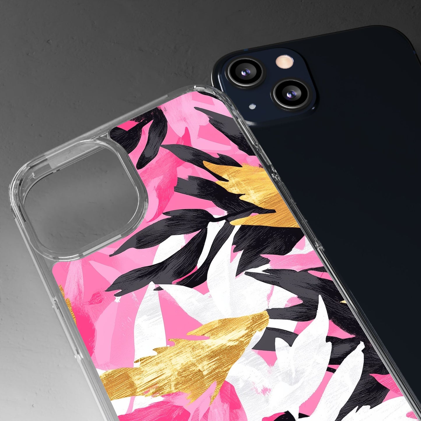 Floral Clear iPhone Case - Stylish Protection with Colorful Design