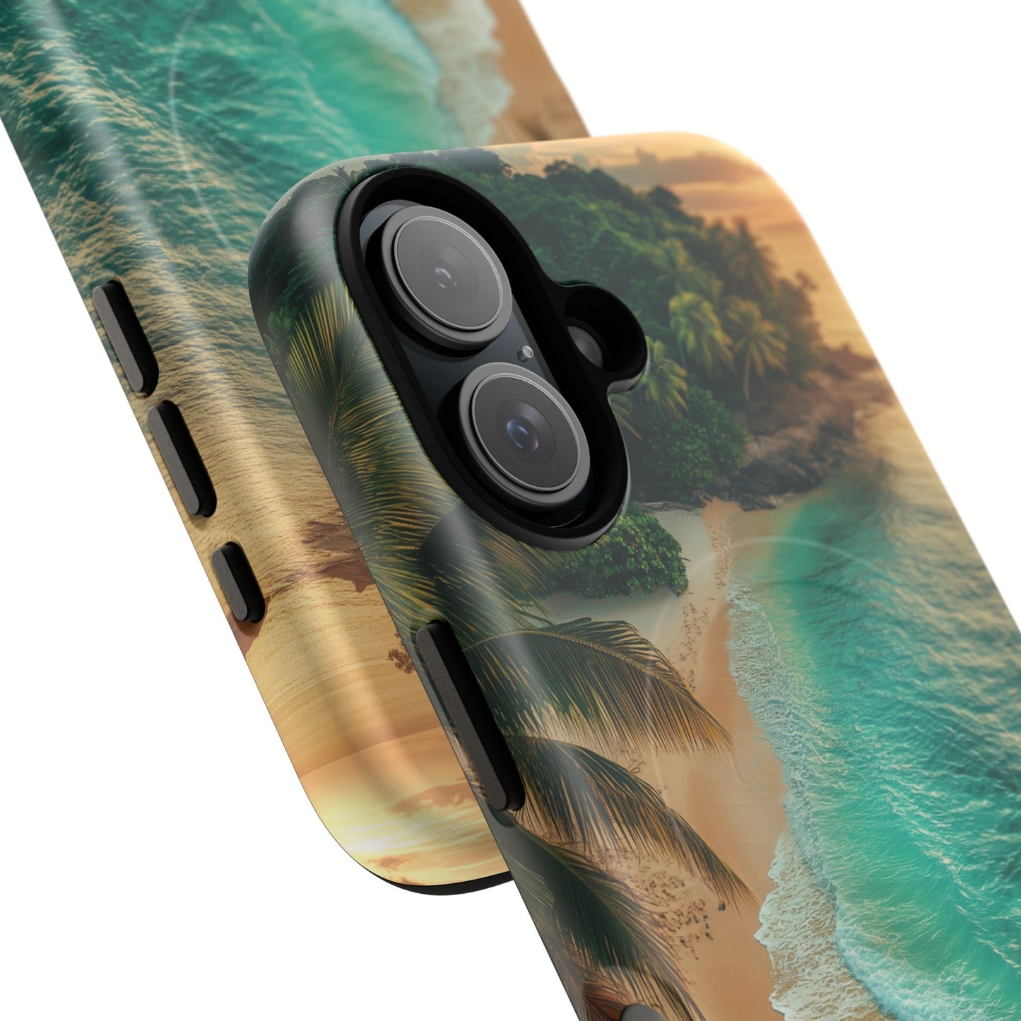 Tropical Beach Tough Magnetic Phone Case - Stylish Protection for Outdoor Lovers