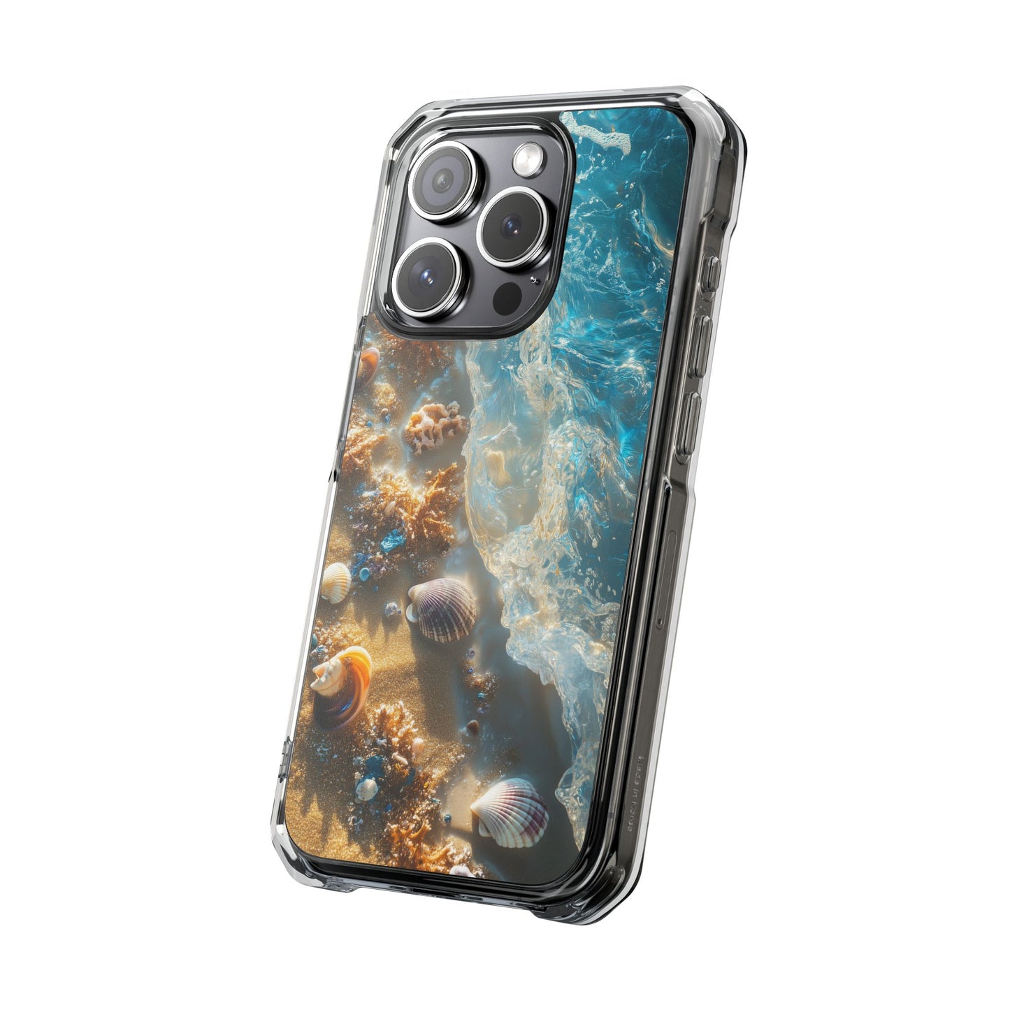 Aqua Seashell Serenity iPhone Case